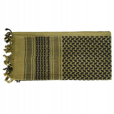 ARAFATKA CHUSTA OCHRONNA M-TAC SHEMAGH WZÓR W KRATĘ - ZIELONA OLIVE / BLACK