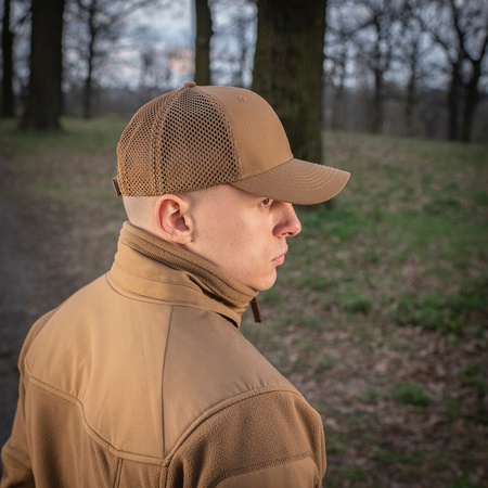 CZAPKA Z DASZKIEM BEJSBOLÓWKA MĘSKA M-TAC VENT FLEX RIP-STOP L/XL - COYOTE