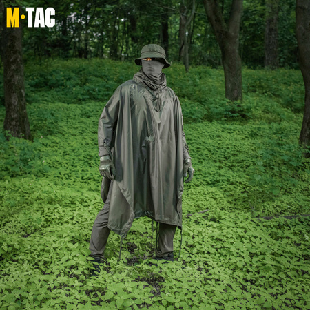 PONCHO PELERYNA PRZECIWDESZCZOWA PONCZO PAŁATKA M-TAC - ZIELONY OLIVE