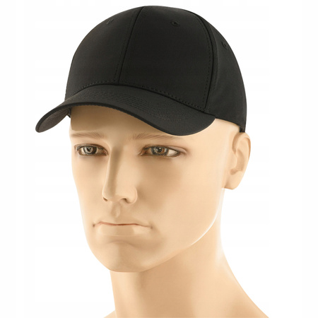 CZAPKA Z DASZKIEM SOFTSHELL M-TAC FLEX LIGHTWEIGHT DWR L/XL - CZARNA BLACK