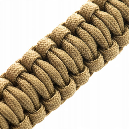 BRANSOLETKA SURVIVALOWA TAKTYCZNA PARACORD 550 M-TAC COBRA L COYOTE KHAKI