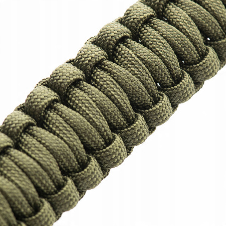 BRANSOLETKA SURVIVALOWA TAKTYCZNA PARACORD 550 M-TAC COBRA L ZIELONY OLIVE