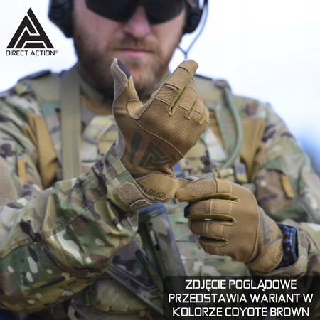 DIRECT ACTION - RĘKAWICE TAKTYCZNE - HARD GLOVES - CZARNE - GL-HARD-PES-BLK