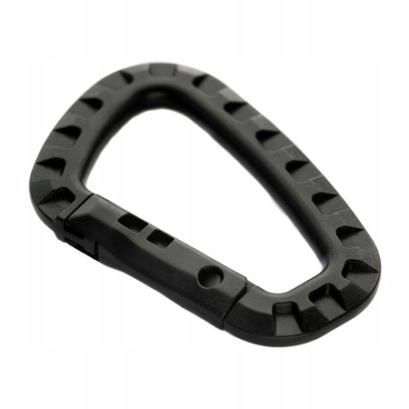 KARABIŃCZYK TYPU D-HOOK TACTICAL BRELOK DO KLUCZY ABS M-TAC CZARNY BLACK