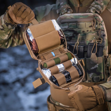 M-TAC - APTECZKA TAKTYCZNA / POZIOMY ZASOBNIK MEDYCZNY TYPU IFAK - ELITE LARGE - COYOTE (10238005)