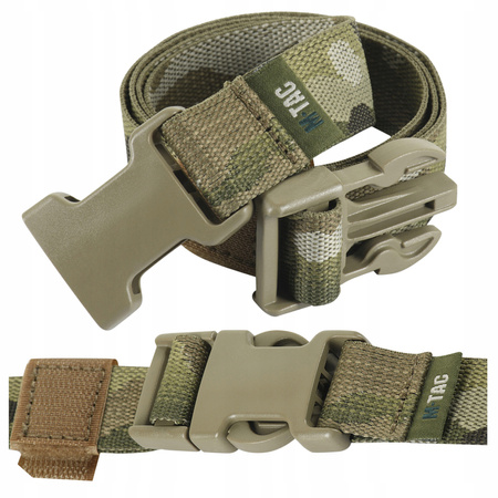 PAS KOMPRESYJNY SPINAJĄCY NYLONOWY Z KLAMRĄ FASTEX M-TAC 100 CM - MULTICAM