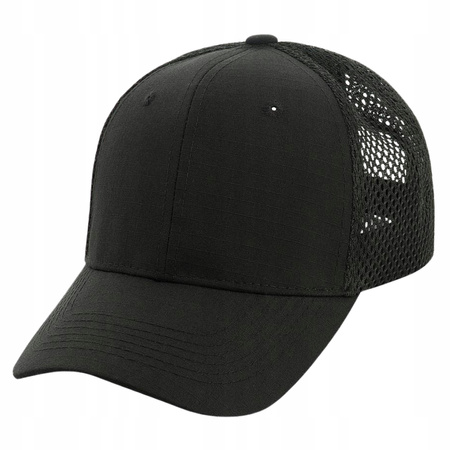 CZAPKA Z DASZKIEM BEJSBOLÓWKA MĘSKA M-TAC VENT FLEX RIP-STOP - CZARNA BLACK