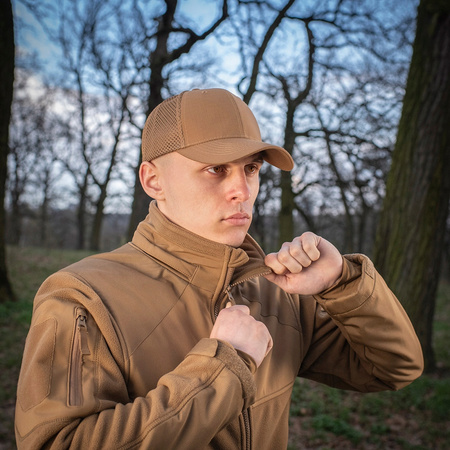 CZAPKA Z DASZKIEM BEJSBOLÓWKA MĘSKA M-TAC VENT FLEX RIP-STOP L/XL - COYOTE