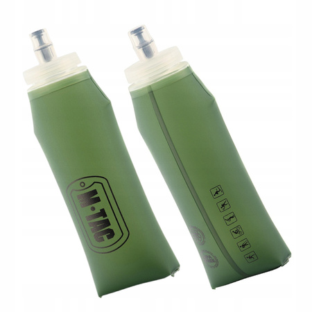 MIĘKKA BUTELKA SKŁADANA BIDON SKŁADANY SOFTFLASK M-TAC 500 ML ZIELONA OLIVE