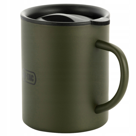 KUBEK TERMICZNY TERMOKUBEK 400 ML STAL NIERDZEWNA M-TAC - ZIELONY OLIVE