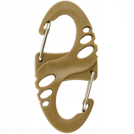 DWUSTRONNY KARABIŃCZYK TYPU S-HOOK BRELOK DO KLUCZY ABS M-TAC COYOTE
