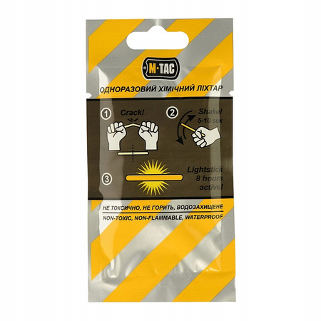 ŚWIATŁO CHEMICZNE ŚWIETLIK LIGHTSTICK GLOWSTICK M-TAC - 10 SZTUK - ZIELONE