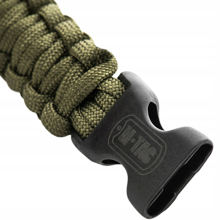 BRANSOLETKA SURVIVALOWA TAKTYCZNA PARACORD 550 M-TAC COBRA L ZIELONY OLIVE