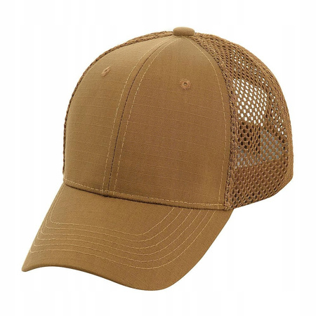 CZAPKA Z DASZKIEM BEJSBOLÓWKA MĘSKA M-TAC VENT FLEX RIP-STOP L/XL - COYOTE