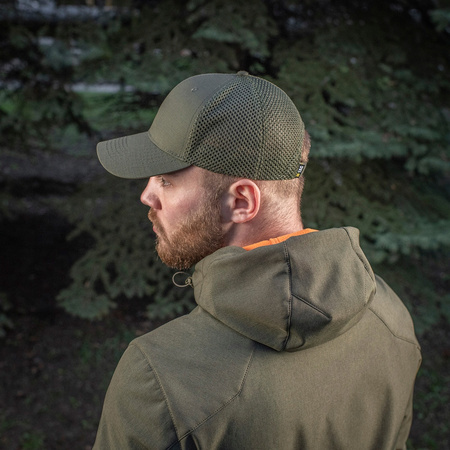 CZAPKA Z DASZKIEM BEJSBOLÓWKA MĘSKA M-TAC VENT FLEX RIP-STOP - ARMY OLIVE