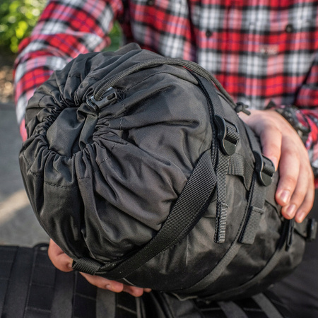 WOREK KOMPRESYJNY 20L TRANSPORTOWY WODOODPORNY ŚREDNI MEDIUM M-TAC - CZARNY
