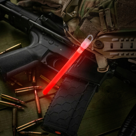 ŚWIATŁO CHEMICZNE ŚWIETLIK LIGHTSTICK GLOWSTICK M-TAC 15CM 24H CZERWONE