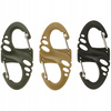 DWUSTRONNY KARABIŃCZYK TYPU S-HOOK BRELOK DO KLUCZY ABS M-TAC OLIVE ZIELONY