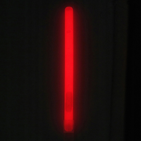 ŚWIATŁO CHEMICZNE ŚWIETLIK LIGHTSTICK GLOWSTICK M-TAC 15CM 24H CZERWONE