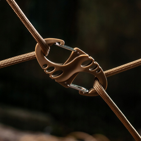 DWUSTRONNY KARABIŃCZYK TYPU S-HOOK BRELOK DO KLUCZY ABS M-TAC COYOTE
