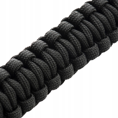 BRANSOLETKA SURVIVALOWA TAKTYCZNA PARACORD 550 M-TAC COBRA L - CZARNA BLACK