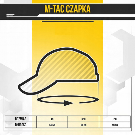 CZAPKA Z DASZKIEM SOFTSHELL M-TAC FLEX LIGHTWEIGHT DWR L/XL - CZARNA BLACK