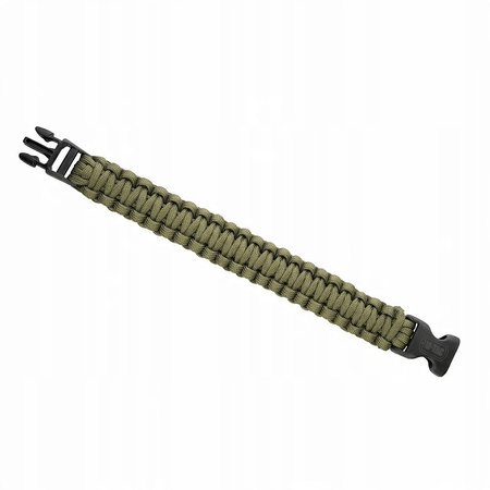 BRANSOLETKA SURVIVALOWA TAKTYCZNA PARACORD 550 M-TAC COBRA L ZIELONY OLIVE