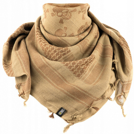 ARAFATKA CHUSTA OCHRONNA M-TAC SHEMAGH WZÓR W CZASZKI - COYOTE BROWN KHAKI