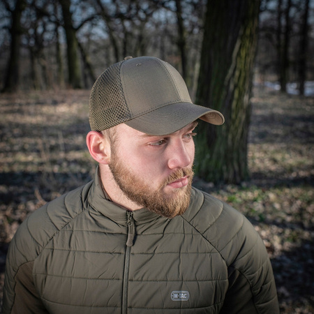 CZAPKA Z DASZKIEM BEJSBOLÓWKA MĘSKA M-TAC VENT FLEX RIP-STOP - DARK OLIVE