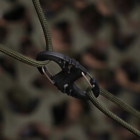 DWUSTRONNY KARABIŃCZYK TYPU S-HOOK BRELOK DO KLUCZY ABS M-TAC CZARNY BLACK