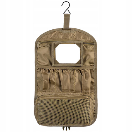 KOSMETYCZKA TURYSTYCZNA WISZĄCA TORBA TOALETOWA PODRÓŻNA M-TAC COYOTE KHAKI