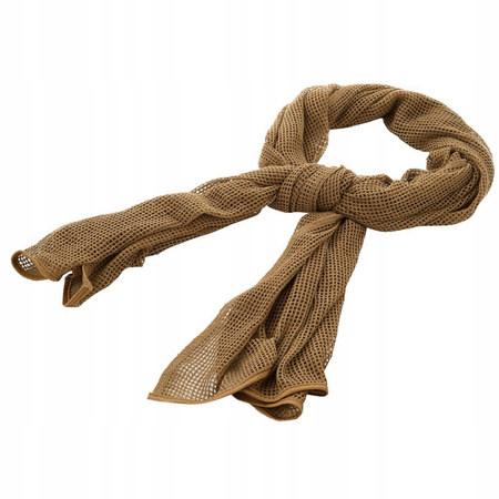 SIATKA MASKUJĄCA SZAL SNAJPERSKI CHUSTA M-TAC BAWEŁNA 180X80 - COYOTE KHAKI
