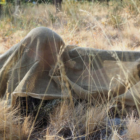 SIATKA MASKUJĄCA SZAL SNAJPERSKI CHUSTA M-TAC BAWEŁNA 180X80 - COYOTE KHAKI
