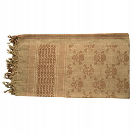 ARAFATKA CHUSTA OCHRONNA M-TAC SHEMAGH WZÓR W CZASZKI - COYOTE BROWN KHAKI