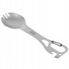 SPORK NIEZBĘDNIK Z KARABIŃCZYKIEM ŁYŻKO-WIDELEC 4W1 UNIWERSALNY STAL M-TAC