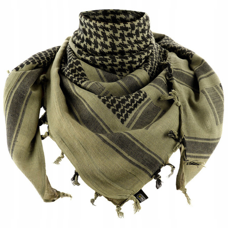 ARAFATKA CHUSTA OCHRONNA M-TAC SHEMAGH WZÓR W KRATĘ - ZIELONA FOLIAGE GREEN