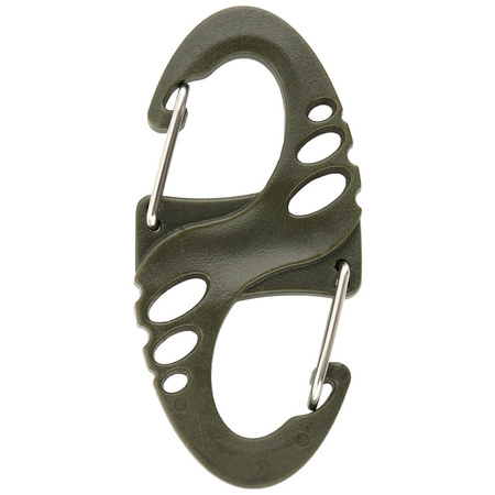 DWUSTRONNY KARABIŃCZYK TYPU S-HOOK BRELOK DO KLUCZY ABS M-TAC OLIVE ZIELONY