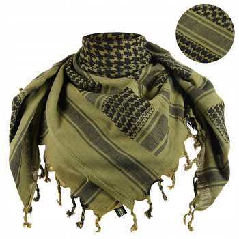 ARAFATKA CHUSTA OCHRONNA M-TAC SHEMAGH WZÓR W KRATĘ - ZIELONA OLIVE / BLACK