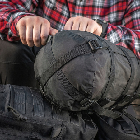 WOREK KOMPRESYJNY 20L TRANSPORTOWY WODOODPORNY ŚREDNI MEDIUM M-TAC - CZARNY
