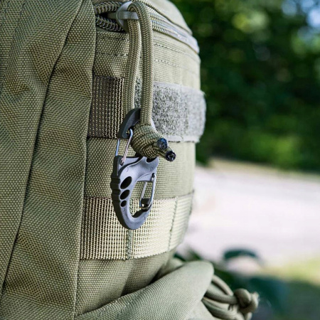 DWUSTRONNY KARABIŃCZYK TYPU S-HOOK BRELOK DO KLUCZY ABS M-TAC CZARNY BLACK