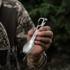 SPORK NIEZBĘDNIK Z KARABIŃCZYKIEM ŁYŻKO-WIDELEC 4W1 UNIWERSALNY STAL M-TAC