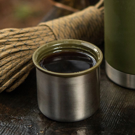 TERMOS TURYSTYCZNY 750 ML PRÓŻNIOWY PODWÓJNE ŚCIANKI M-TAC MILITARNY OLIVE