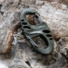 DWUSTRONNY KARABIŃCZYK TYPU S-HOOK BRELOK DO KLUCZY ABS M-TAC OLIVE ZIELONY