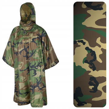 PONCHO PELERYNA PRZECIWDESZCZOWA PAŁATKA HELIKON U.S. MODEL US WOODLAND M81