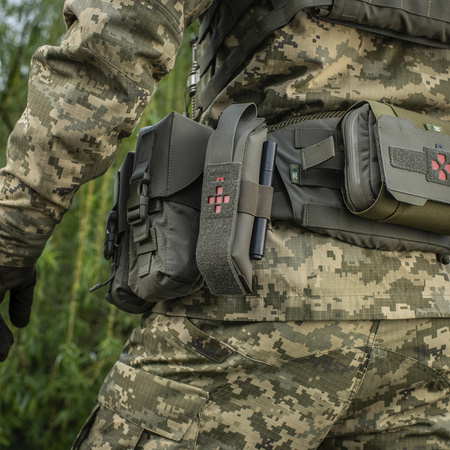 M-TAC - ZAMKNIĘTA ŁADOWNICA NA STAZĘ TYPU CAT / KABURA / MOCOWANIE MOLLE - ELITE FLAP - RANGER GREEN (10393023)