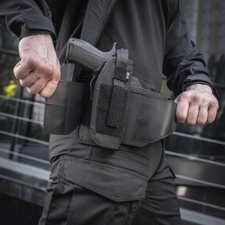 KABURA GLOCK 17 PRAWA UNIWERSALNA M-TAC ELITE CORDURA MOLLE - CZARNA BLACK