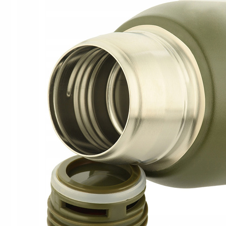 TERMOS TURYSTYCZNY 750 ML PRÓŻNIOWY PODWÓJNE ŚCIANKI M-TAC MILITARNY OLIVE
