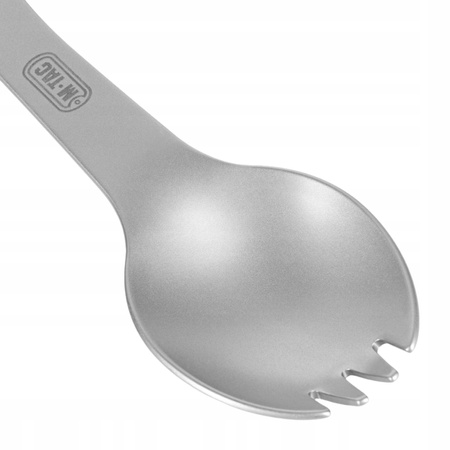 SPORK NIEZBĘDNIK Z KARABIŃCZYKIEM ŁYŻKO-WIDELEC 4W1 UNIWERSALNY STAL M-TAC