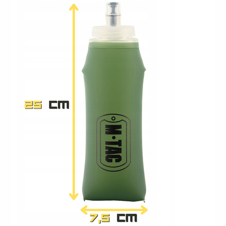MIĘKKA BUTELKA SKŁADANA BIDON SKŁADANY SOFTFLASK M-TAC 600 ML ZIELONA OLIVE