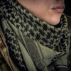 ARAFATKA CHUSTA OCHRONNA M-TAC SHEMAGH WZÓR W CZASZKI - ZIELONA OLIVE BLACK